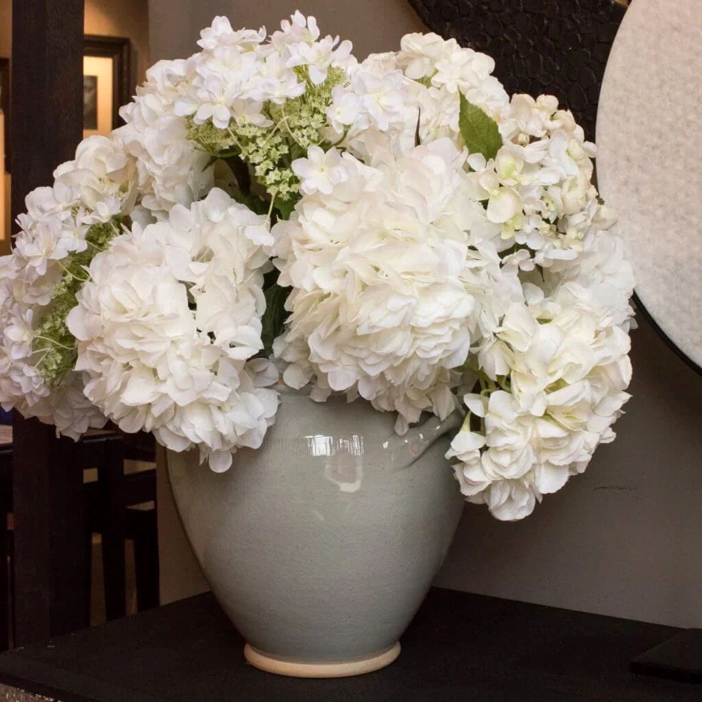 Mixed White Hydrangea Arrangement - Pulbrook and Gould Flowers London