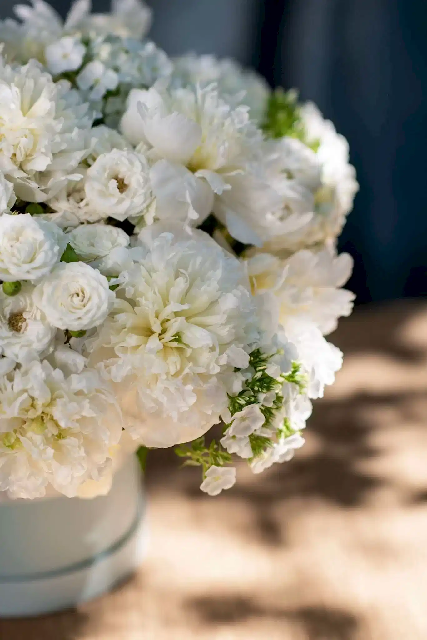 White Hatbox - Pulbrook and Gould Flowers London